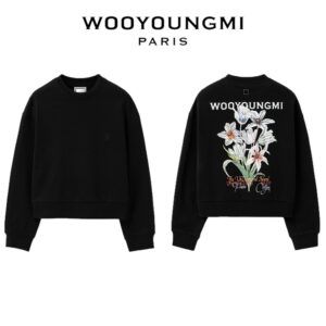 우영미 플라워 그래픽 맨투맨