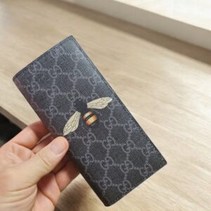 구찌 꿀벌 장지갑 브라운