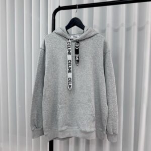 셀린느 로고 스트링 루즈 후디