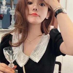 샤넬 cc 로고 이니셜 큐빅 목걸이