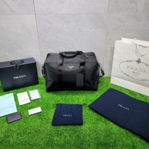 프라다 테수토  삼각로고 트래블 보스턴백