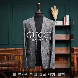 구찌 울 보카시 믹싱 싱글 자켓