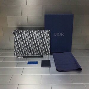 디올 DI*R HOMME Oblique 자카드 클러치