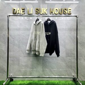셀린느 24FW 로고 후드 니트