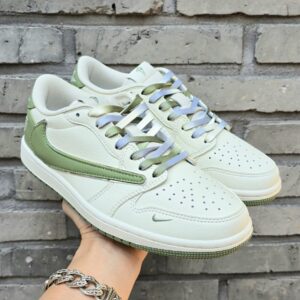 트레비스 스캇 x 프라그먼트 Design x Air 조던1 Low 0G SP AJ1 그린
