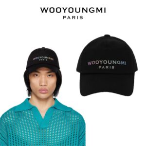 우영미 렌티큘러 엠브로이드 볼캡(블랙)