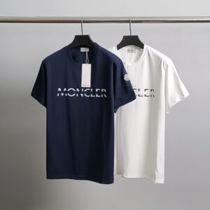 몽클레어 컷팅 레터링 코튼 반팔티