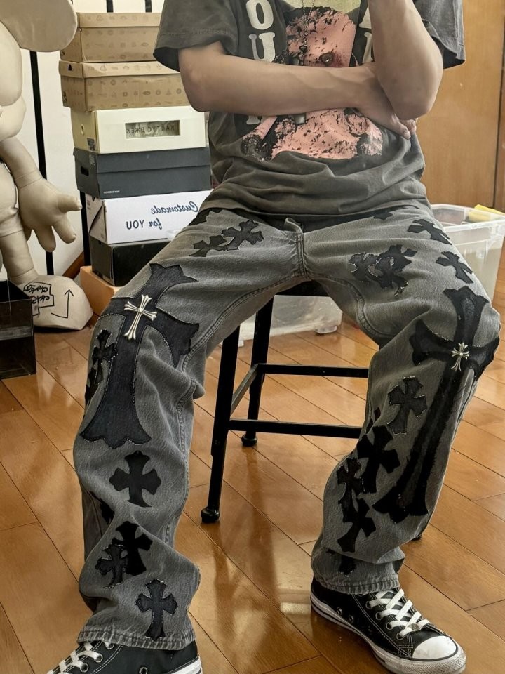 크롬하츠 X s e x 레코드 스페셜 블랙 데님