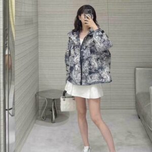 디올 애니멀 프린트 바람막이 자켓