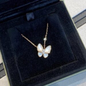 반클리프 Arpels Two Butterfly 시리즈 쇄골 목걸이(풀박스)