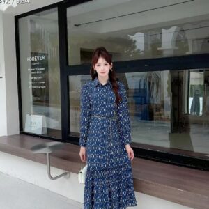 디올 수입 미스 DR 올오버 체인벨트 셔츠 드레스
