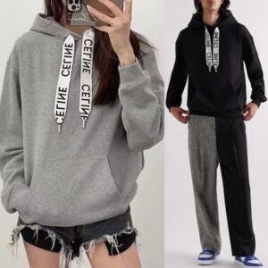 셀린느 스트링 로고 후드