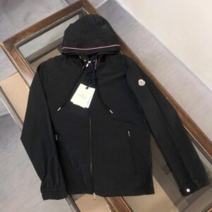 몽클레어 미라 로고 패치 후드 자켓