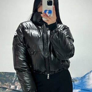 나이키 글로시 패치월론패딩