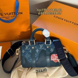 루이비통 데님 반둘리에