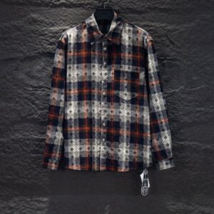 크롬하츠 체크레더 남방