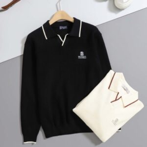 브루넬로쿠치넬리 [ B*unello Cucinell ] 카라 포인트 니트 카라