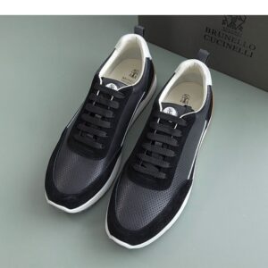 브루넬로 쿠치넬리 [Brunello Cucinelli] 스웨이드탭 메쉬 스니커즈