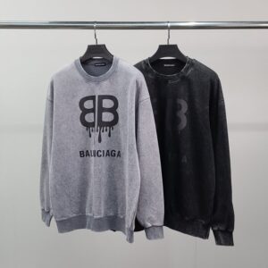 발렌시아가 플로우 피그먼트 맨투맨