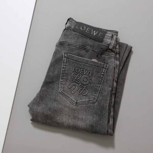 로에베 [ L*EWE ] 수입 아나그램 흑청 데님 진