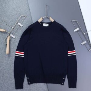 톰브라운 밀라노 스티치 암 밴드 라운드 니트