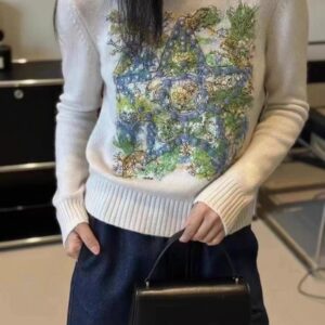 디올 별 그림판 스웨터