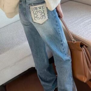 로에베 여성 통팬츠