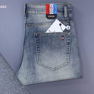 몽클레어 그레노블 스틸로고 워싱 데님 팬츠
