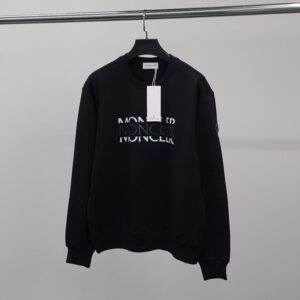 몽클레어 블랙와펜 더블레터링 코튼 맨투맨