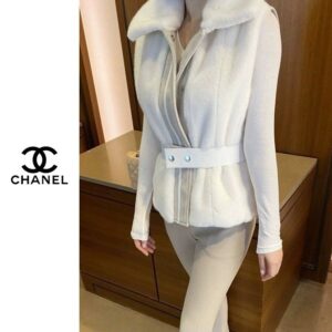 샤넬 니스벨트 퍼 베스트