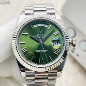 로렉스 C공장 3255 데이데이트 올실버 그린 다이얼 (프레지던트) 40MM