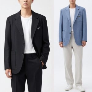 프라다 포켓플레이트 블레이저
