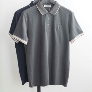 브루넬로쿠치넬리 [Brunello Cucinelli] 남성 로고 자수 폴로 반팔 티셔츠