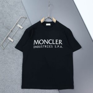 몽클레어 로고 프린트 S.P.A 라운드 반팔 티셔츠
