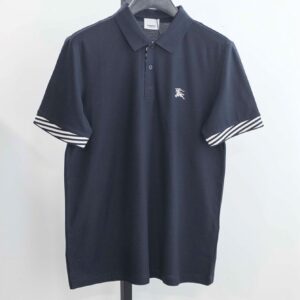 버버리 [BURBERRY] 로고 자수 카라 반팔 티셔츠