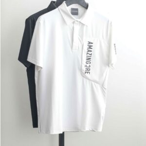 어메이징크리 [AMAZINGCRE] 가슴 빅로고 카라 반팔티