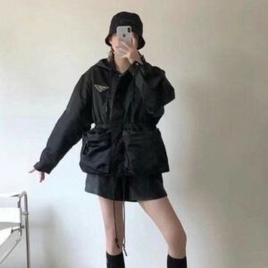 프라다 수입 여성 빅플레이트 윈드자켓