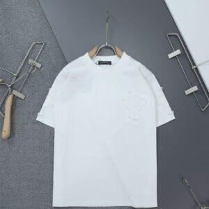 크롬하츠 멀티 크로스 엠보패치 라운드 티셔츠