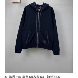 펜디 자수 후드 집업 자켓