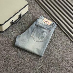 몽클레어 신상 그레노블 엠보로고 스판 데님진
