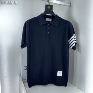 톰브라운 사선 스트라이프 카라 니트
