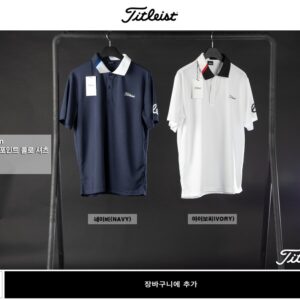 타이틀리스트 슬리브 카라 포인트 폴로 셔츠