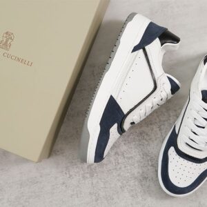 브루넬로 쿠치넬리 스카치 스웨이드 스니커즈