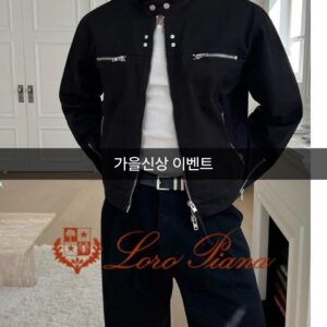 로로피아나 더블지퍼 바이커 자켓