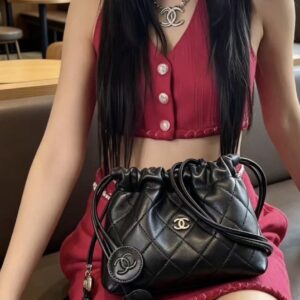 샤넬 가죽 스크랩 복조리 클러치 ➕카드지갑