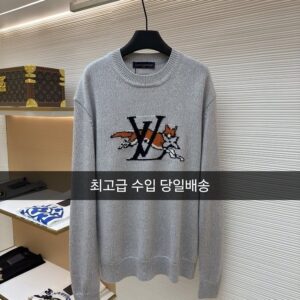 루이비통 청키 울 캐시미어 크루넥 스웨터