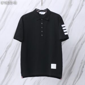 톰브라운 4바 밀라노 코튼 폴로 셔츠