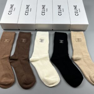 셀린느 베이직 로고 5색양말