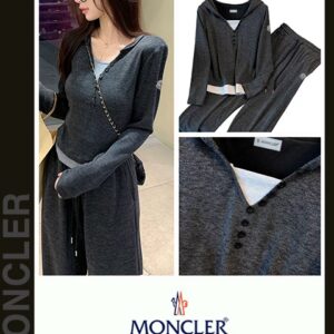 몽클레어 레이어드 후드 바지 세트