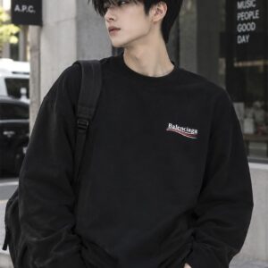 발렌시아가 [BALENCIAGA] 폴리티컬 캠페인 스웨트셔츠 블랙